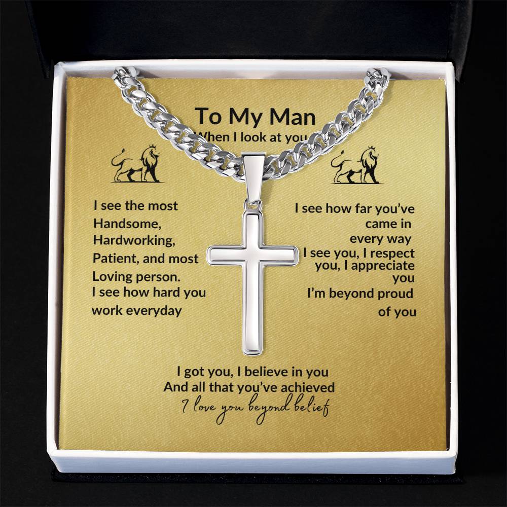 To My Man, When I look at you...