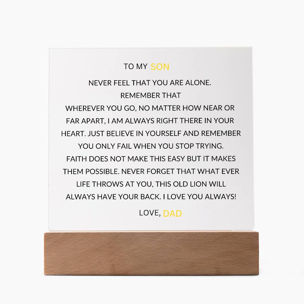 TO MY SON