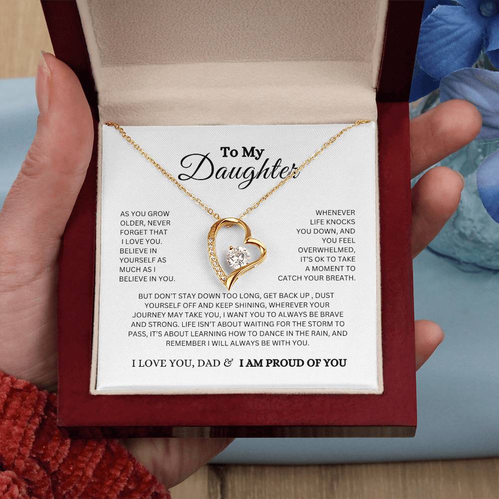 To My Daughter/ Proud of You Necklace