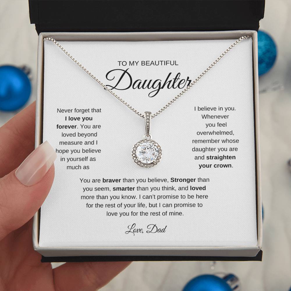 To My Beautiful Daughter Necklace