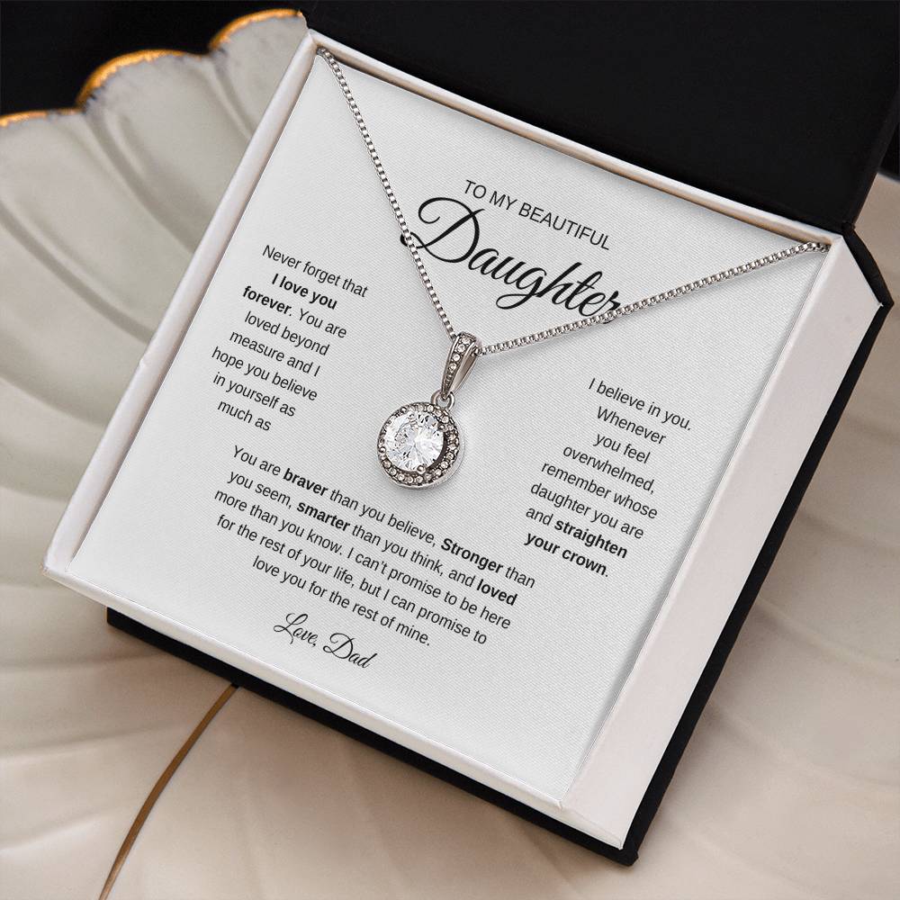 To My Beautiful Daughter Necklace