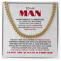 To My Man | My Missing Piece | Cuban Link Chain Gift