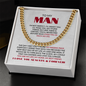 To My Man | My Missing Piece | Cuban Link Chain Gift