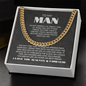To My Man | My Missing Piece | Cuban Link Chain Gift