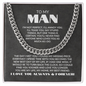 To My Man | My Missing Piece | Cuban Link Chain Gift