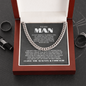 To My Man | My Missing Piece | Cuban Link Chain Gift