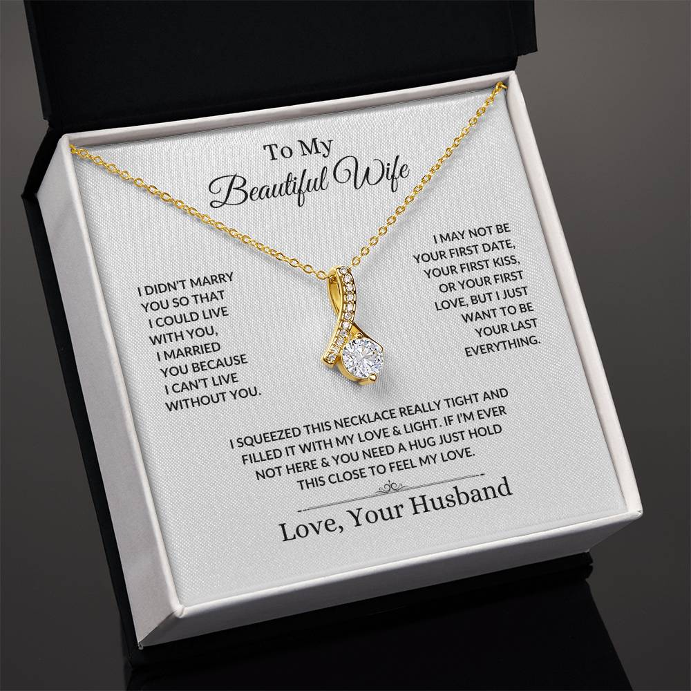 To My Beautiful Wife Necklace