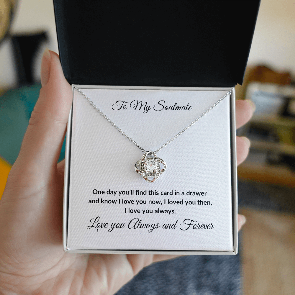 To My Soulmate, Love Knot Necklace