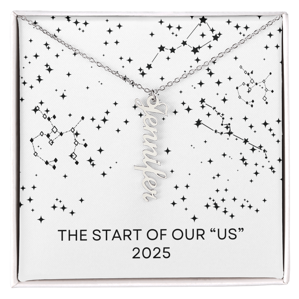 THE START OF OUR "US" NAME NECKLACE