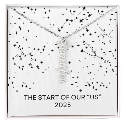 THE START OF OUR "US" NAME NECKLACE