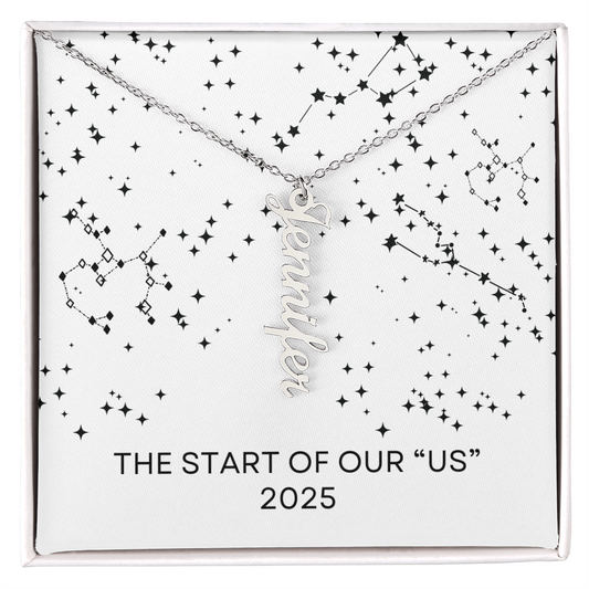 THE START OF OUR "US" NAME NECKLACE