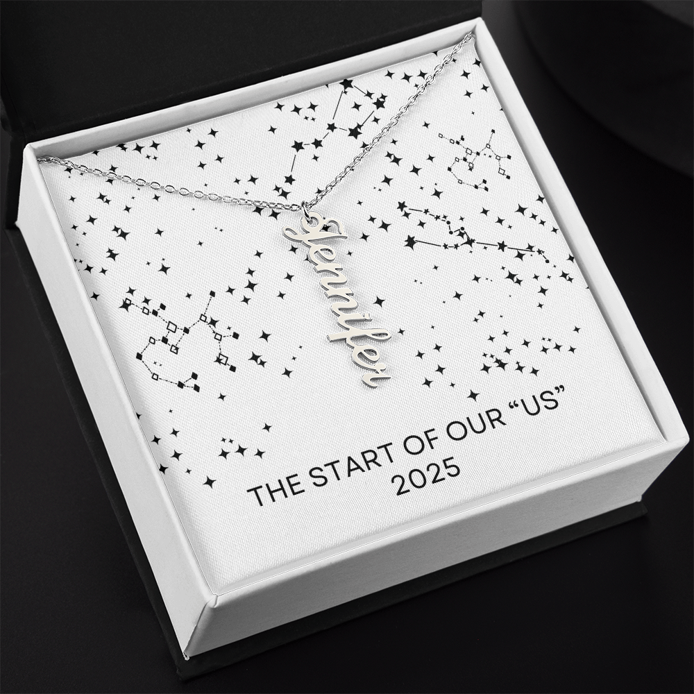 THE START OF OUR "US" NAME NECKLACE
