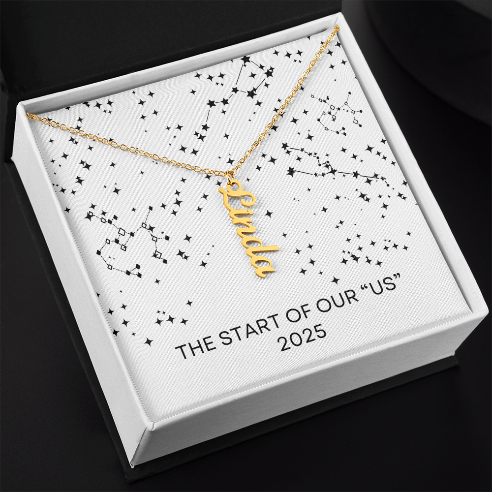 THE START OF OUR "US" NAME NECKLACE