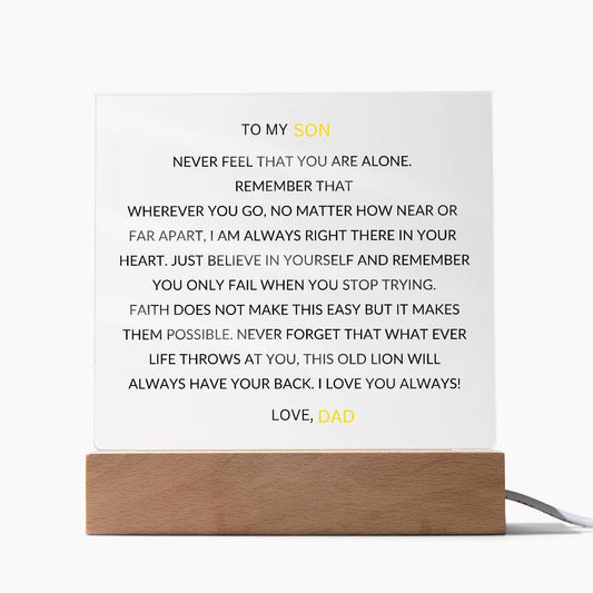 TO MY SON