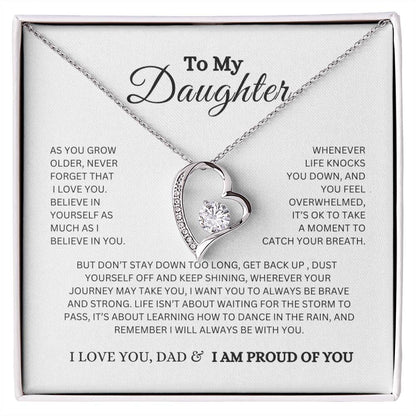 To My Daughter/ Proud of You Necklace