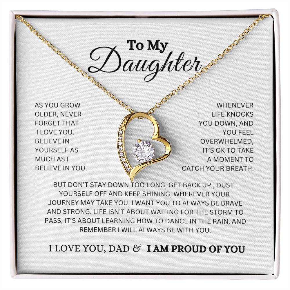 To My Daughter/ Proud of You Necklace