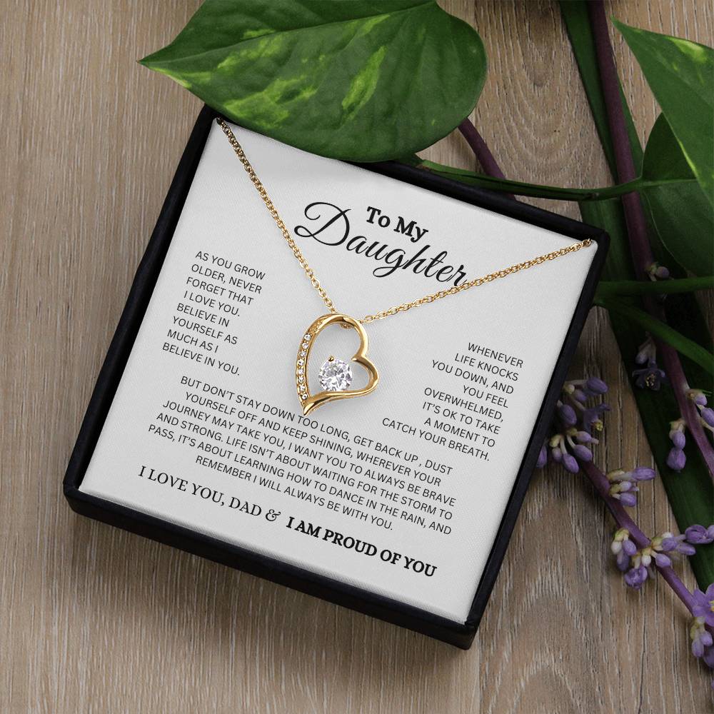 To My Daughter/ Proud of You Necklace